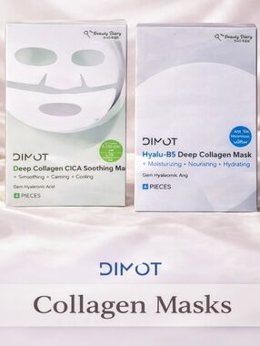 DIMOT Collagen Face Mask Bundle CICA + Hyalu-B5